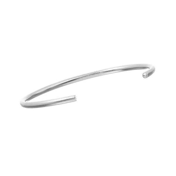 Bangle armring i rhodineret sølv i sterlingsølv fra Spinning Jewelry