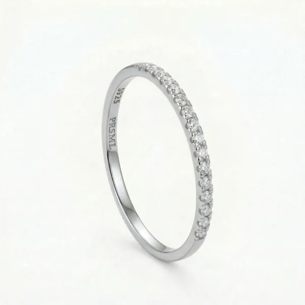 Krystal Pave Ring Sølv i sterlingsølv fra Prismila Jewellery