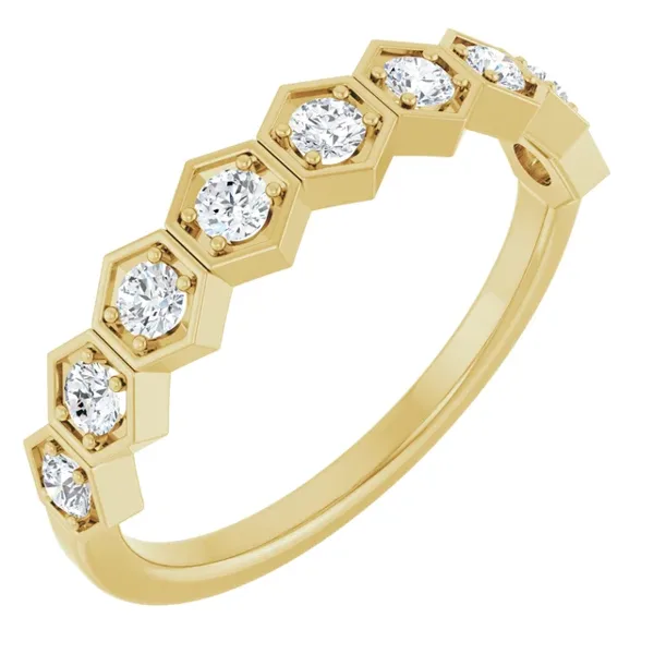 Diamant ring | Aurora Hexa Spark | 14-kt-guld i guld fra Nordisk Diamant