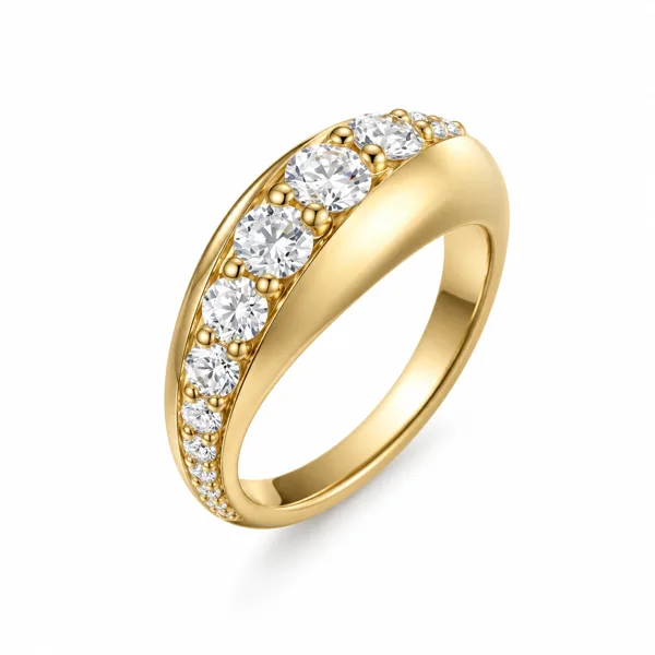 Brilliant Ring i forgyldt sølv fra Spinning Jewelry