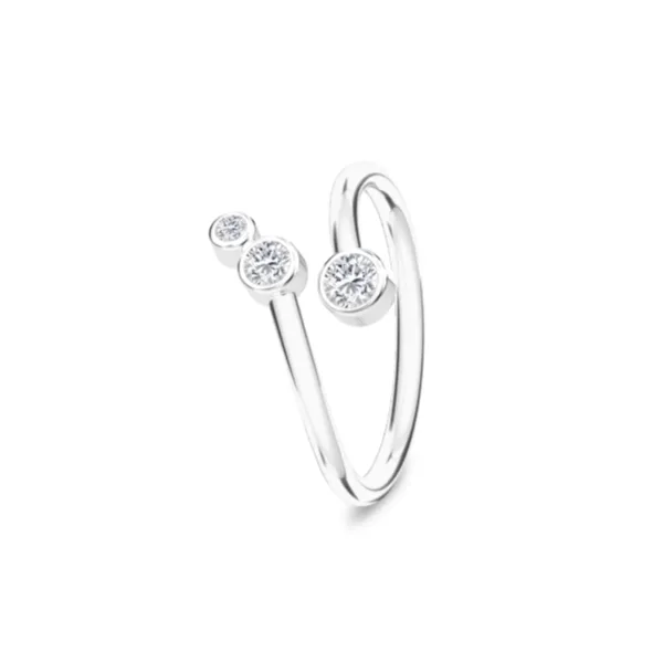 Orion ring i rhodineret sølv i sterlingsølv fra Spinning Jewelry