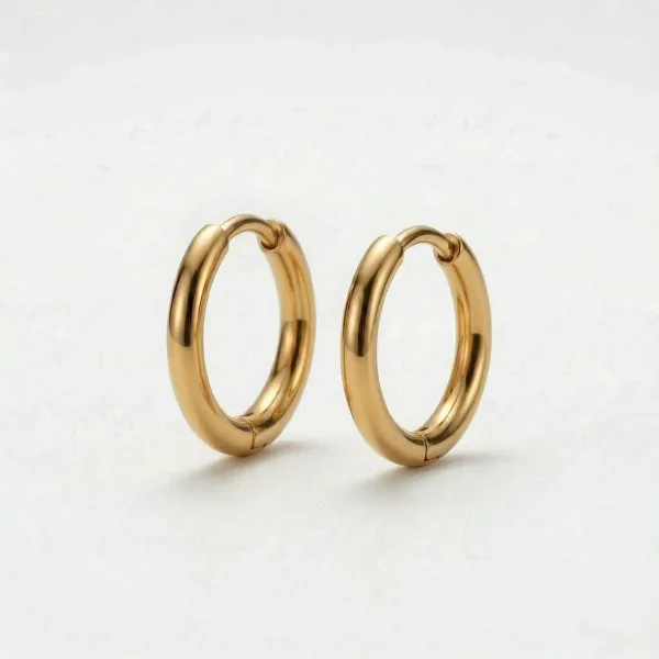 Classic Hoop 12mm Guldbelagt i guldbelagt fra Prismila Jewellery