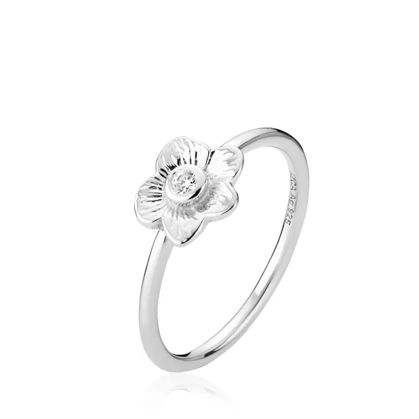 Rosa - Ring Sølv i sterlingsølv fra Izabel Camille