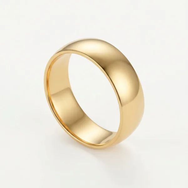 Classic Ring 6mm Guldbelagt i guldbelagt fra Prismila Jewellery