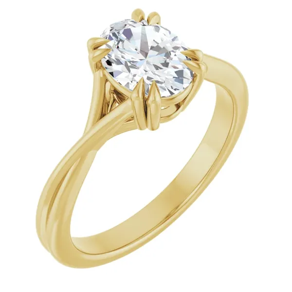 Diamant ring | Eterna Twist | 10-kt-guld i guld fra Nordisk Diamant