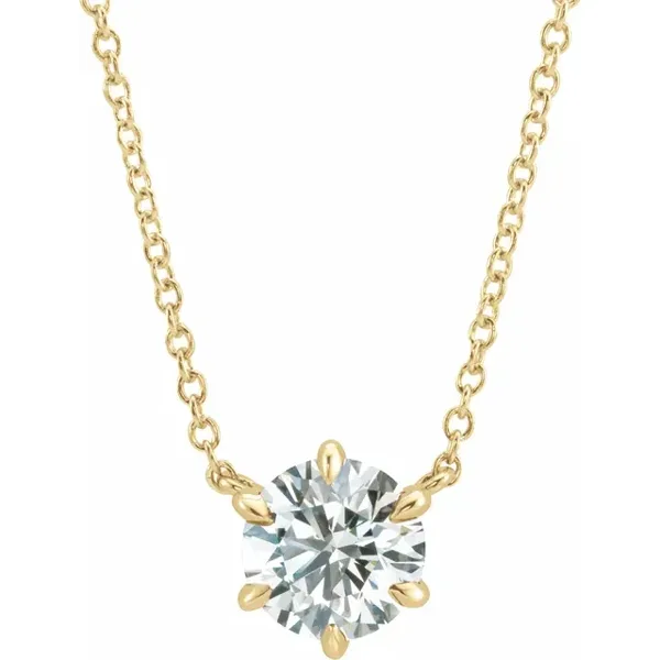 Diamant halskæde | Celeste Solitaire halskæde | 14-kt-guld i guld fra Nordisk Diamant