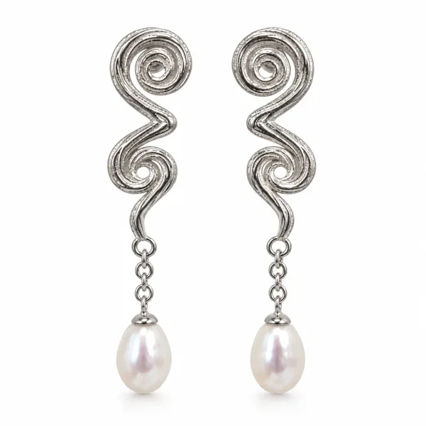 Waves ørehæng i sterlingsølv fra Spinning Jewelry