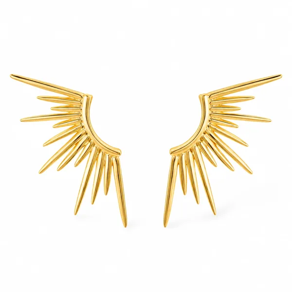 Eagle Wings Øreringe forgyldt i forgyldt sølv fra Spinning Jewelry
