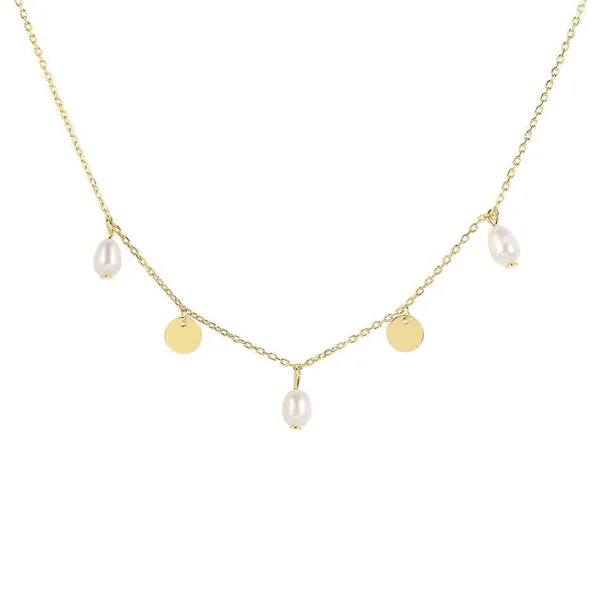 Coin halskæde i forgyldt sølv i forgyldt sølv fra Spinning Jewelry