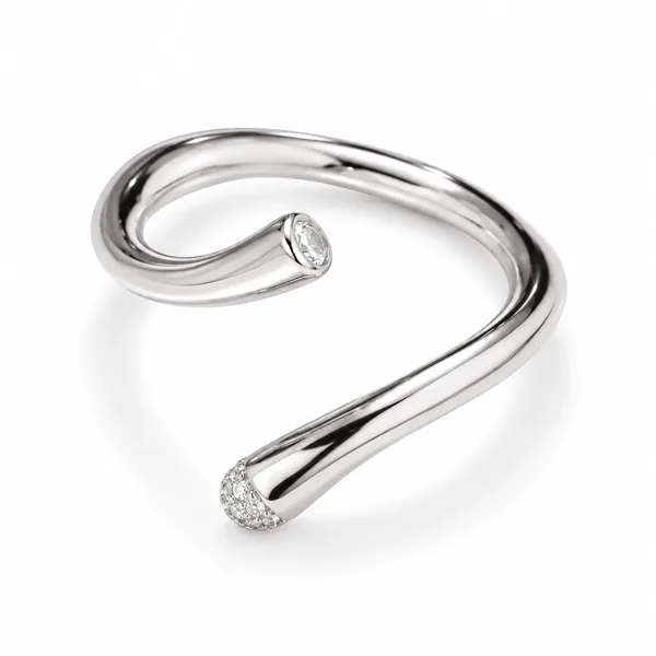 Infinity Sparkling Ring i sølv i sterlingsølv fra Spinning Jewelry