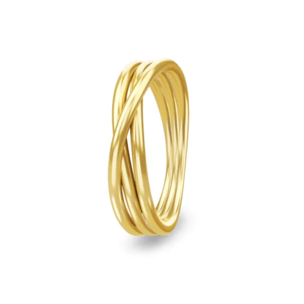 Dedication ring i forgyldt sølv i forgyldt sølv fra Spinning Jewelry
