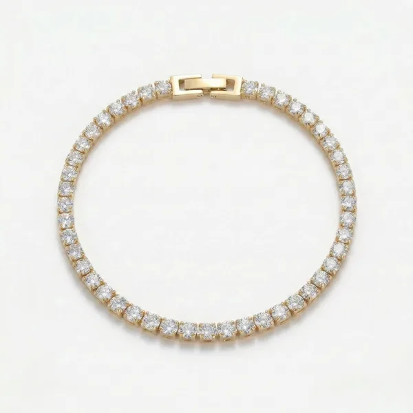Classic Tennis Armbånd 3mm Guldbelagt i guldbelagt fra Prismila Jewellery