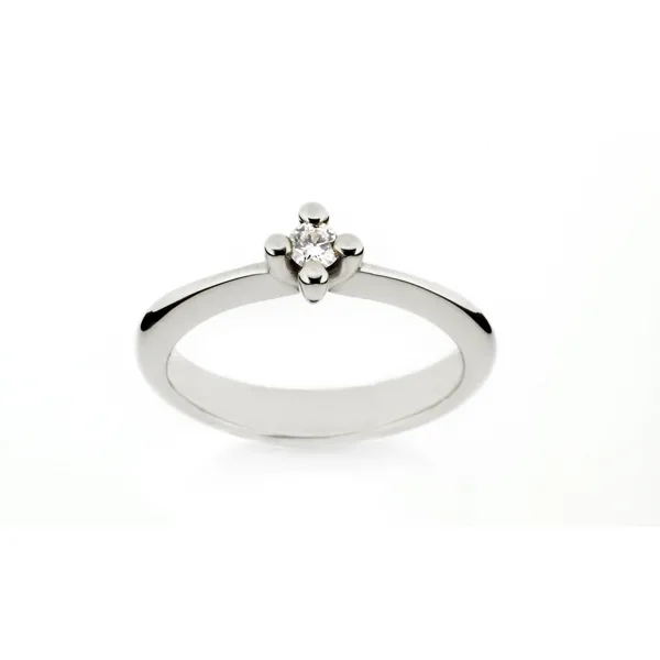 Lind Ring - Solitairering med 0,05 ct brillant i guld fra Lind Ring