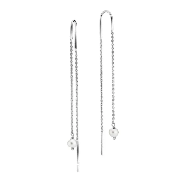 MARY - Earring shiny rhodium pl. Silver i sterlingsølv fra Izabel Camille