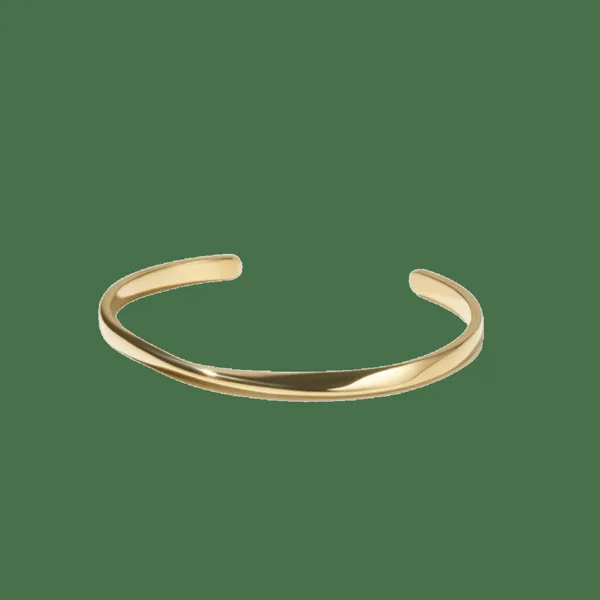 Twist Cuff armring i sterlingsølv fra Spinning Jewelry