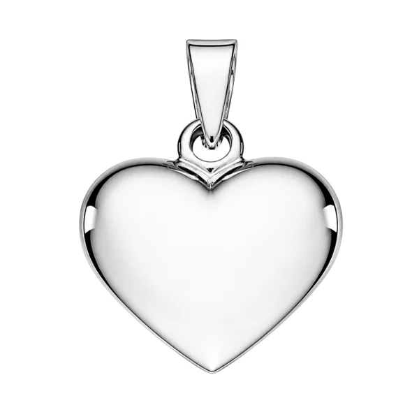 Scrouples - Hjerte vedhæng i sterling sølv, 16 x 19mm i sterlingsølv fra Scrouples