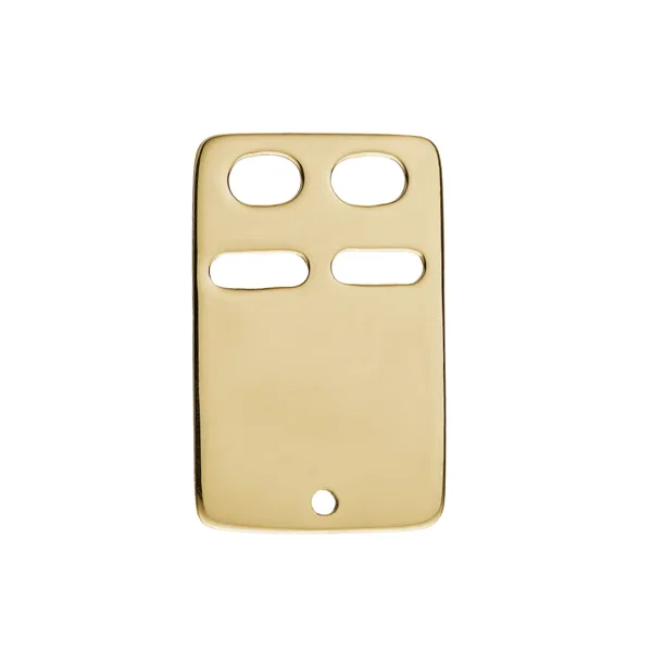Aagaard - Id plade i 14 karat, 14 x 22mm i guld fra Aagaard