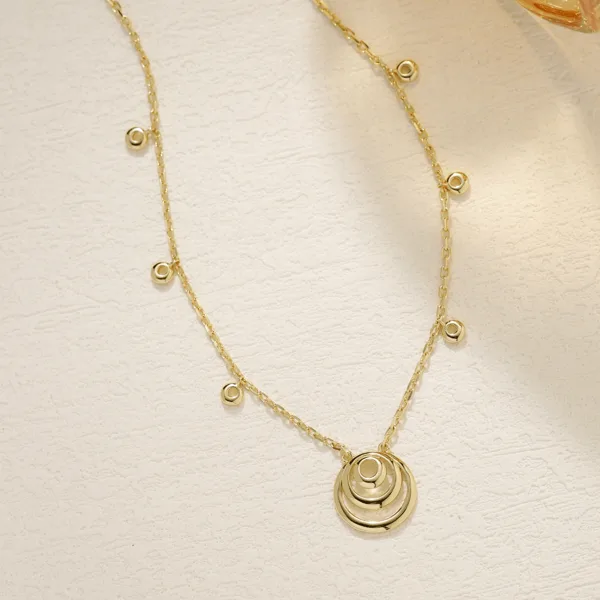 Spirit halskæde forgyldt i forgyldt sølv fra Spinning Jewelry