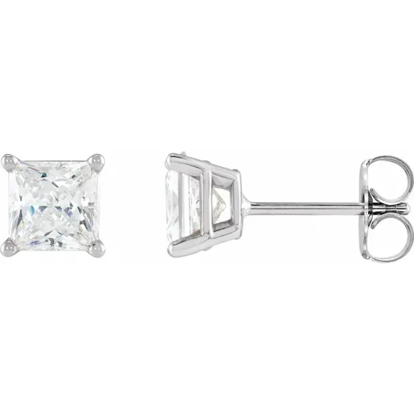 Diamant øreringe | Luna Princess Ørestikker | 14-kt-hvidguld i guld fra Nordisk Diamant