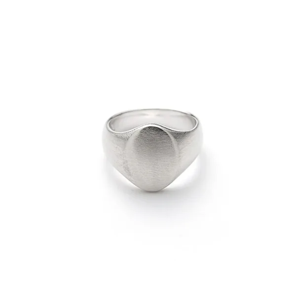 Alexander Lynggaard - Oval Signet ring i sølv i sterlingsølv fra Alexander Lynggaard
