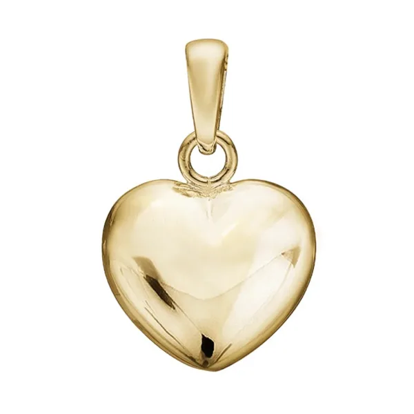 Aagaard - 8kt. guld hjerte, 11x13mm i guld fra Aagaard