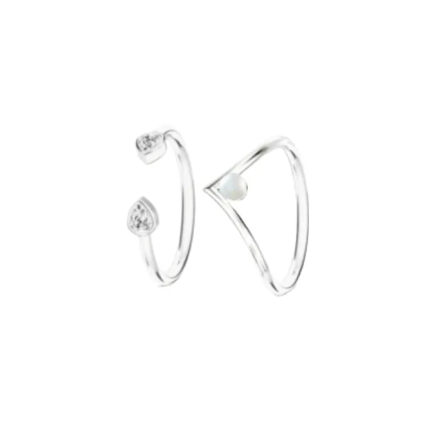 Victory Teardrop ring i sølv i sterlingsølv fra Spinning Jewelry