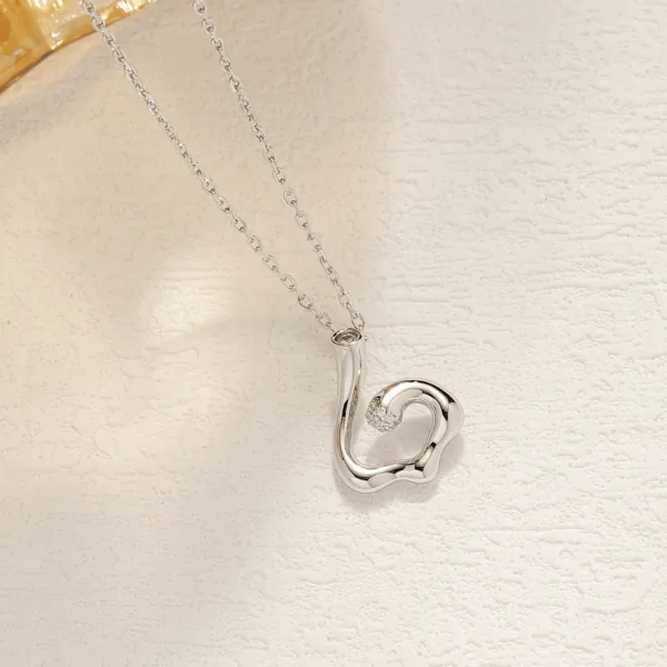 Infinity Sparkling halskæde i sterlingsølv fra Spinning Jewelry