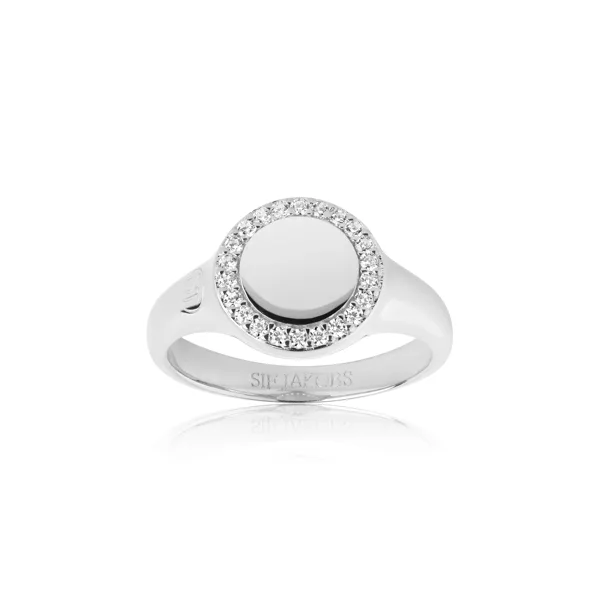 r11577-cz-Sif Jakobs signet ring med sten fra Guldsmed Lind