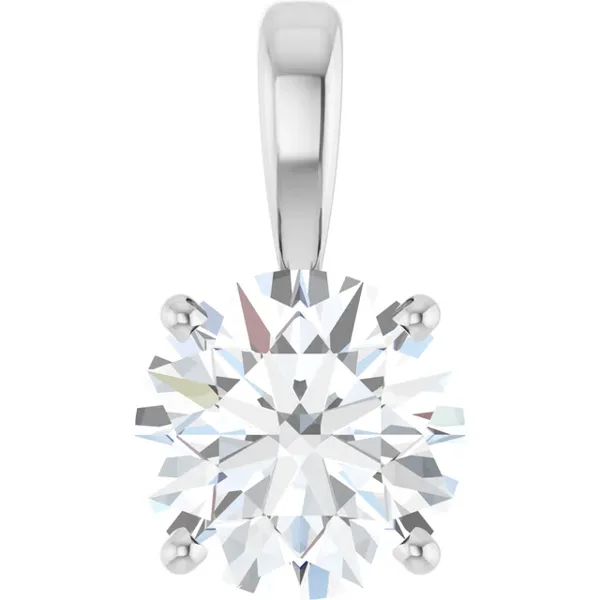 Luna Solitaire Vedhæng | 14-kt-hvidguld i guld fra Nordisk Diamant