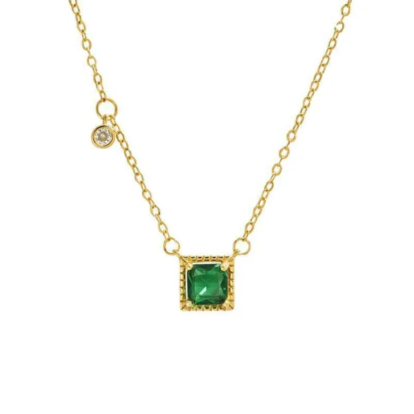 Green garden halskæde forgyldt i forgyldt sølv fra Spinning Jewelry