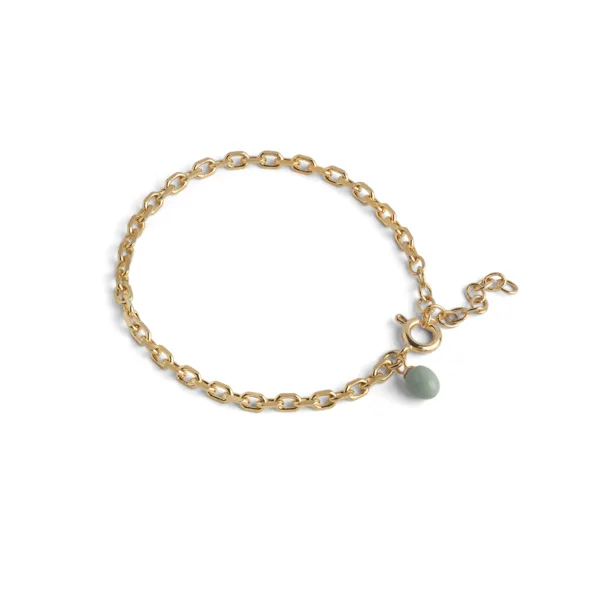 Enamel - Significant Sage armbånd i forgyldt messing i guldbelagt fra Enamel