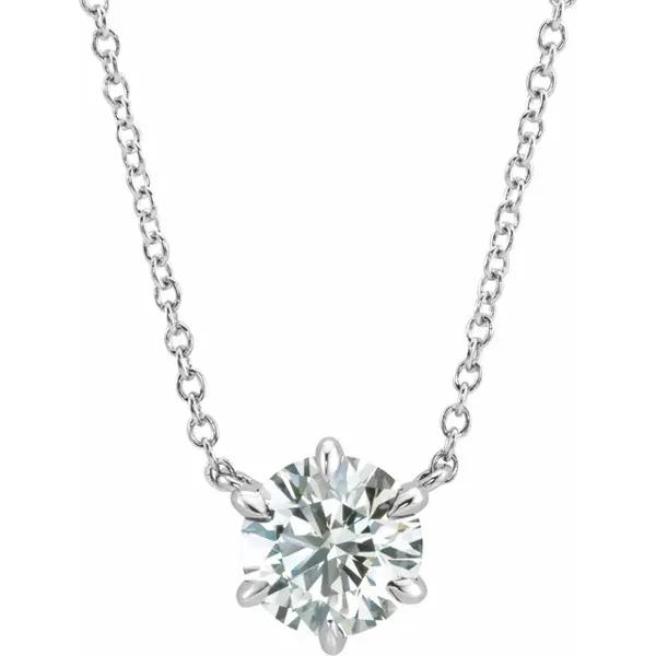 Diamant halskæde | Celeste Solitaire halskæde | 14-kt-hvidguld i guld fra Nordisk Diamant