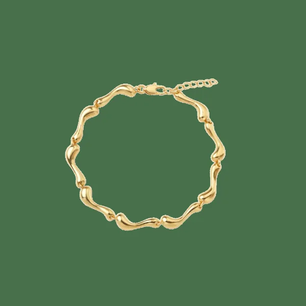 Flow armbånd i forgyldt sølv fra Spinning Jewelry
