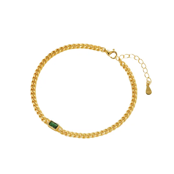 Green Star armbånd forgyldt i forgyldt sølv fra Spinning Jewelry