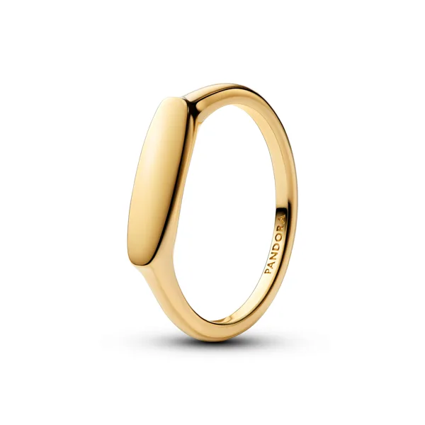 Pandora - Signet ring som er guldbelagt, kan graveres i guldbelagt fra Pandora