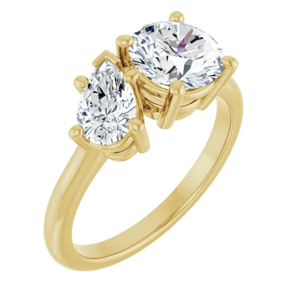 Diamant ring | Aveline Brilliant Toi et Moi | 10-kt-guld i guld fra Nordisk Diamant