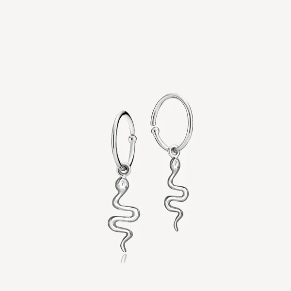 YOUNG ONE SNAKE - Earring silver i sterlingsølv fra Sistie